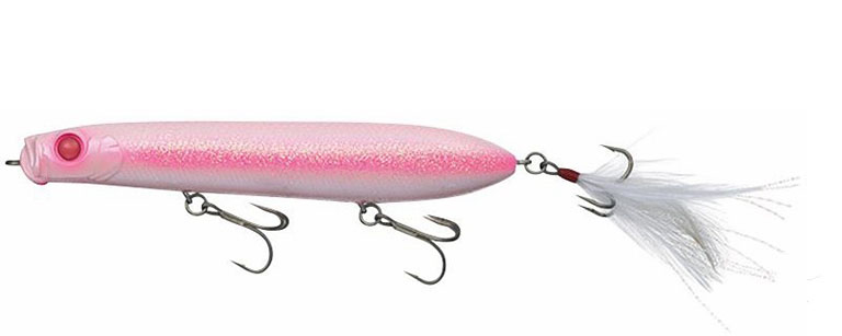evergreen shower blo fishing lures SB 105 Topwater Pink A body designed for air SB 77.7 The Hook